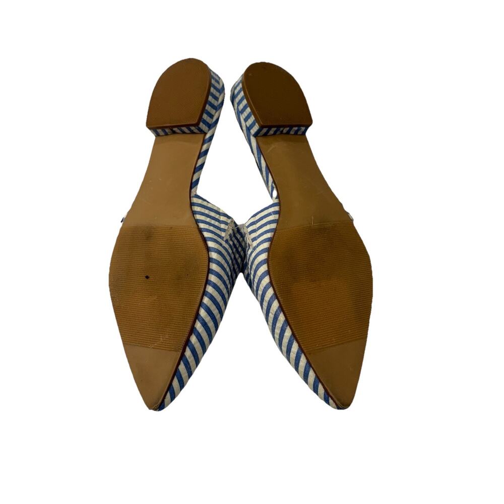 Crown & Ivy Textile Slip On Blue‎ and White Stripe Loafer Shoes Women's 6M - Picture 5 of 5